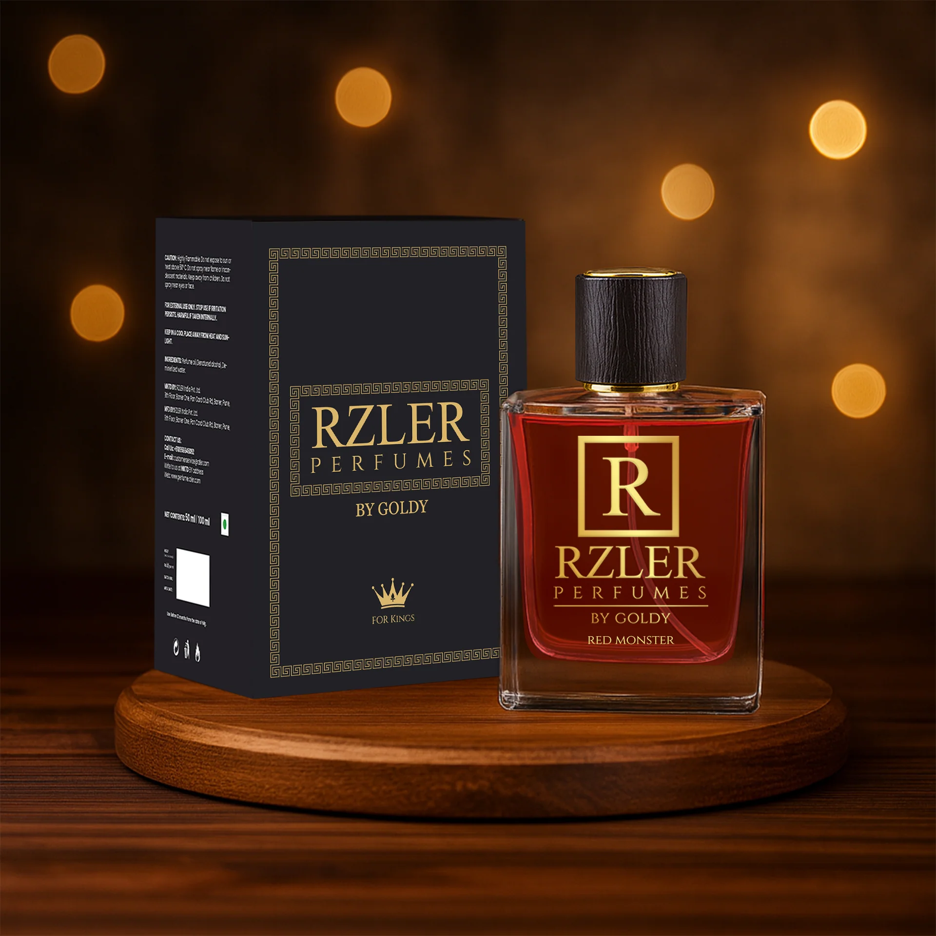 Red Monster by RZLER – Woody Spicy Tobacco Perfume for Men | 50 ml Long-Lasting Fragrance - Image 4