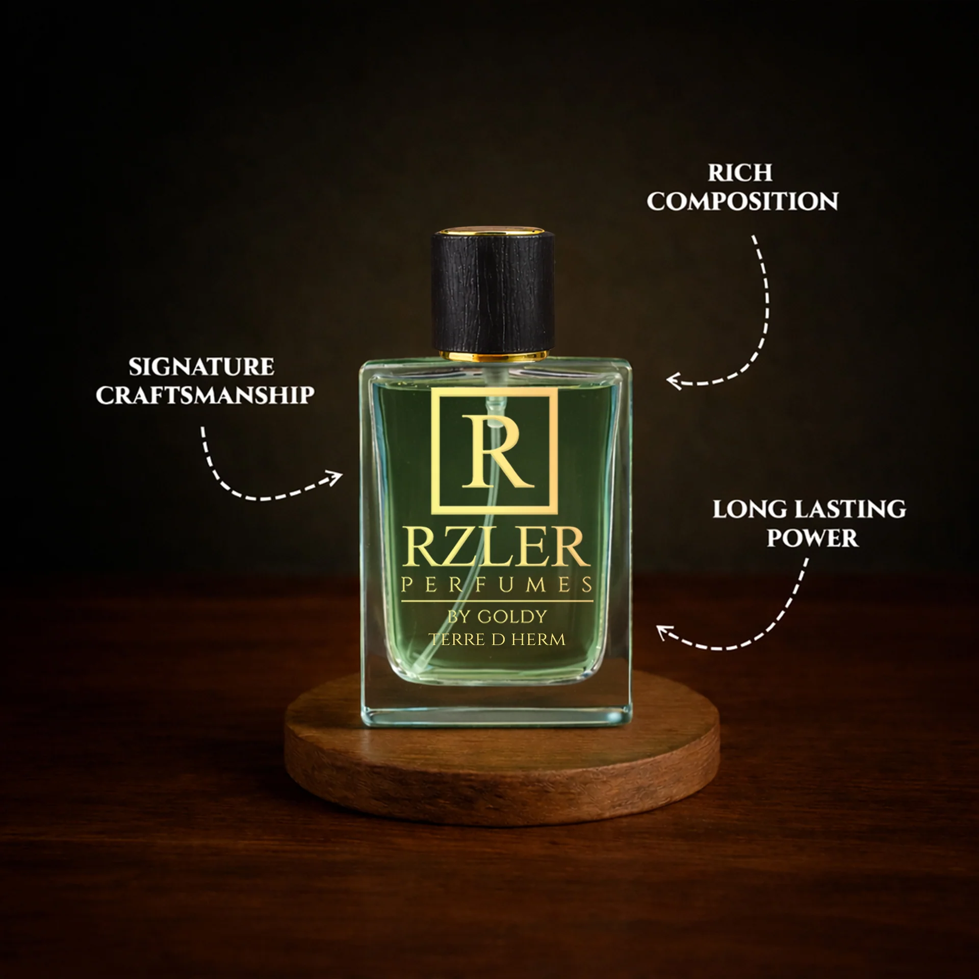 RZLER Terre D Herm Perfume for Men – 50 ml | Bergamot, Coffee & Woody Notes | Long Lasting Woody Spicy Fragrance - Image 3